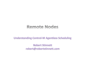 Control-M Agentless Scheduling Overview