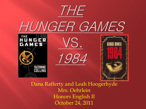 The Hunger Games vs. 1984 - PreIB2-MrsO