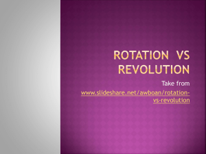Rotation Vs Revolution