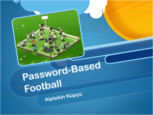 Password-Based Football