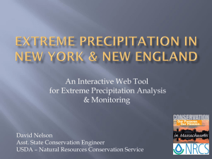 Extreme precipitation in new york & new england
