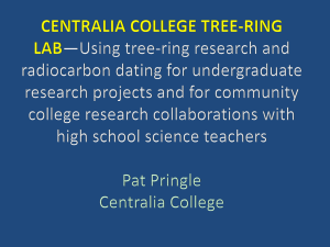 centralia college tree-ring lab*using tree