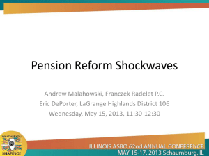 Pension Reform Shockwaves