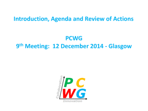 09:40 “Welcome” - PCWG > Power Curve Working Group