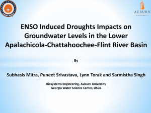 ENSO Induced Droughts Impacts on Groundwater Levels in the