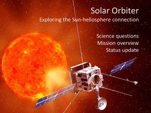T. Horbury, 12 Sep 2011 - Solar Orbiter Science Pages