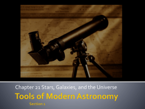 Tools of Modern Astronomy