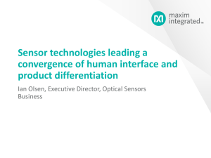 Sensor technologies leading a convergence of human interface and