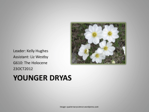 Younger Dryas - PSU Glacier Research