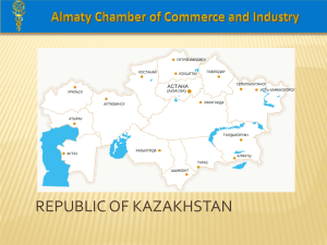 Almaty Chamber of Commerce and Industry GENERAL
