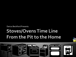 Stoves/Ovens Time Line - MYPTechnology-Period8-9
