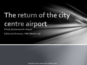 City centre airports – positives