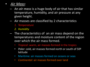 Air Mass Notes