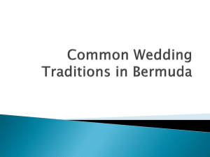 Common Wedding Traditions in Bermuda PPT