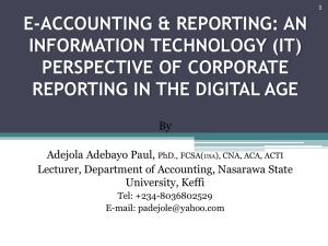 e-accounting & reporting