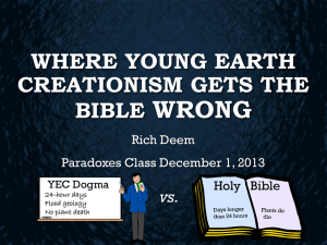 Where Young Earth Creationism Gets the Bible Wrong PowerPoint
