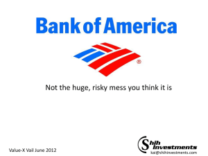 Bank of America: Not the Huge, Risky Mess You