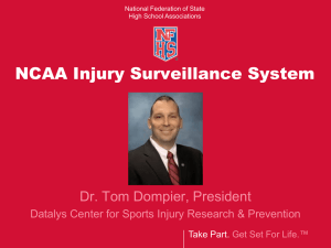 NCAA Injury Surveillance System