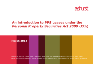 An introduction to PPS leases under the Personal Property