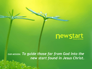 the Powerpoint - Newstart Church of Christ