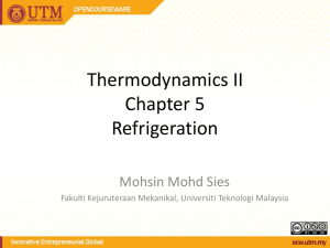 05.refrigeration - Universiti Teknologi Malaysia