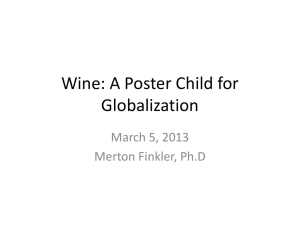 Wine: A Poster Child for Globalization