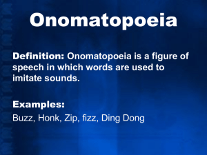Onomatopoeia powerpoint