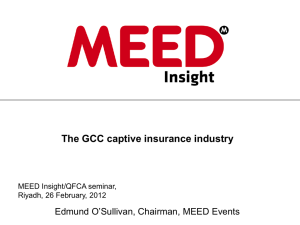 The GCC captive insurance industry