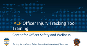 Injury Tracking Tool Training Presentation (PowerPoint File)