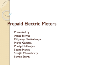 Prepaid Electric Meters