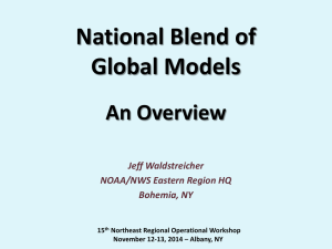 National Blend of Global Models An Overview