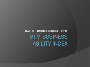 BTM Agility Index
