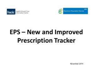 EPS Prescription Tracker (Presentation)
