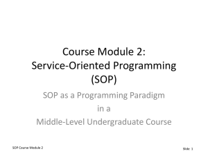 SOP Module 2 Slides - Computer Networks Lab