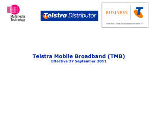 Telstra Mobile Broadband (TMB)