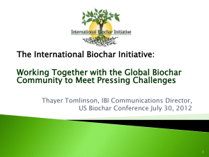 Presentation File - 2012 US Biochar Conference