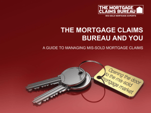 WWW.THEMORTGAGECLAIMSBUREAU.COM What are the