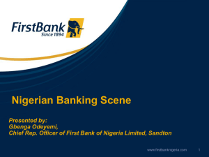 Oluwaghenga Odeyemi - First Bank, Nigeria