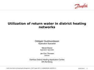 Utilization of return water in district heating networks