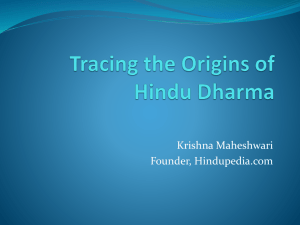 Media:Tracing the Origins of Hindu Dharma