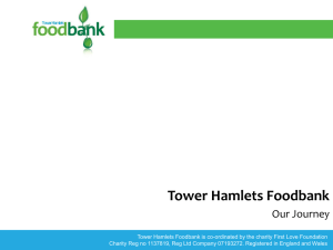 Tower Hamlets foodbank - University of East London