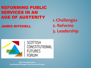Mitchell Slides - Scottish Constitutional Futures Forum