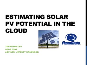 Estimating solar pv potential in the cloud