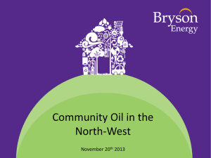 Community Oil in the North
