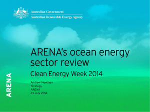 Clean Energy Week 2014 ocean energy sector review