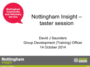 presentation - Nottingham Community and Voluntary Service
