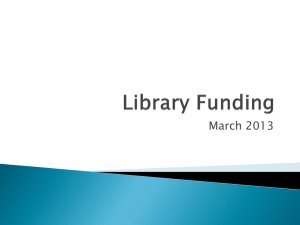 Library Funding PowerPoint - the Public Libraries of Saginaw