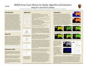 MODIS Snow Cover Metrics for Alaska: Algorithm and Evaluation