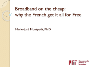 Broadband on the cheap - MIT - Communications Futures Program