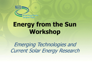 Solar Technology Research Powerpoint